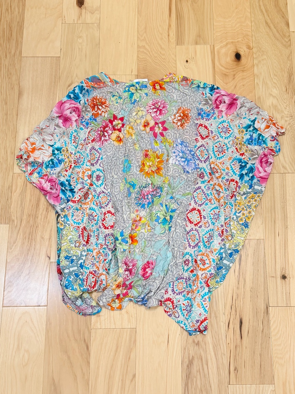 NWOT Johnny Was Women’s Pearce Short Kimono Swim Coverup - Picture 5 of 7
